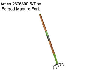 Ames 2826800 5-Tine Forged Manure Fork