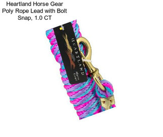 Heartland Horse Gear Poly Rope Lead with Bolt Snap, 1.0 CT