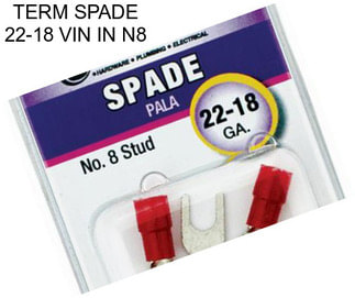 TERM SPADE 22-18 VIN IN N8