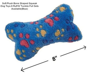 Soft Plush Bone Shaped Squeak Dog Toys 8\