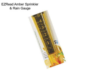 EZRead Amber Sprinkler & Rain Gauge