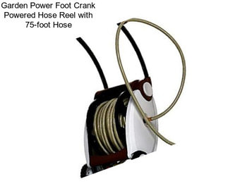 Garden Power Foot Crank Powered Hose Reel with 75-foot Hose