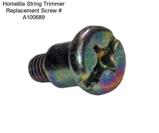 Homelite String Trimmer Replacement Screw # A100689