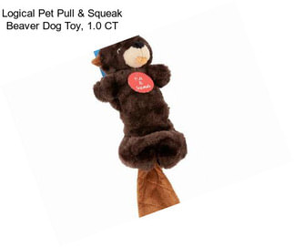 Logical Pet Pull & Squeak Beaver Dog Toy, 1.0 CT