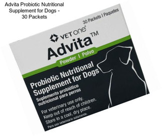 Advita Probiotic Nutritional Supplement for Dogs - 30 Packets