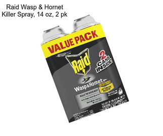 Raid Wasp & Hornet Killer Spray, 14 oz, 2 pk