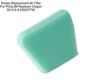 Poulan Replacement Air Filter For POULAN Replaces Oregon 55-515 # 530037793