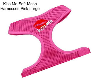 Kiss Me Soft Mesh Harnesses Pink Large