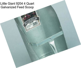 Little Giant 9204 4 Quart Galvanized Feed Scoop