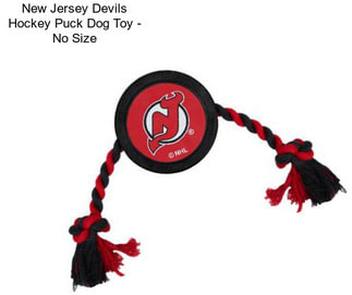 New Jersey Devils Hockey Puck Dog Toy - No Size