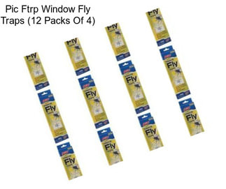 Pic Ftrp Window Fly Traps (12 Packs Of 4)