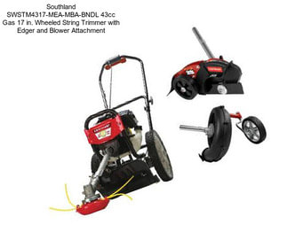 Southland SWSTM4317-MEA-MBA-BNDL 43cc Gas 17 in. Wheeled String Trimmer with Edger and Blower Attachment