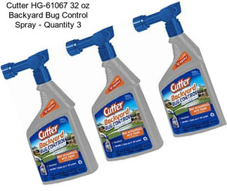 Cutter HG-61067 32 oz Backyard Bug Control Spray - Quantity 3