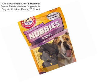 Arm & Hammertm Arm & Hammer Dental Treats Nubbies Originals for Dogs in Chicken Flavor, 20 Count