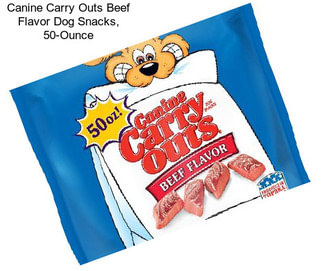 Canine Carry Outs Beef Flavor Dog Snacks, 50-Ounce