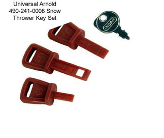 Universal Arnold 490-241-0008 Snow Thrower Key Set