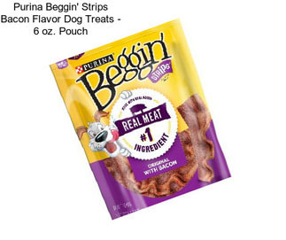 Purina Beggin\' Strips Bacon Flavor Dog Treats - 6 oz. Pouch