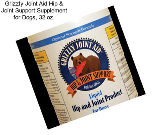 Grizzly Joint Aid Hip & Joint Support Supplement for Dogs, 32 oz.