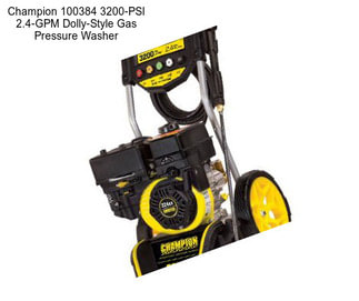 Champion 100384 3200-PSI 2.4-GPM Dolly-Style Gas Pressure Washer