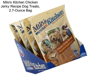 Milo\'s Kitchen Chicken Jerky Recipe Dog Treats, 2.7-Ounce Bag