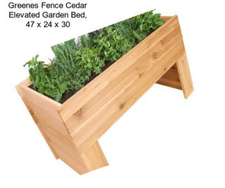 Greenes Fence Cedar Elevated Garden Bed, 47\