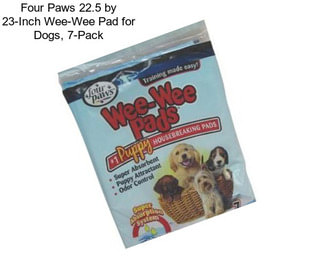 Four Paws 22.5 by 23-Inch Wee-Wee Pad for Dogs, 7-Pack