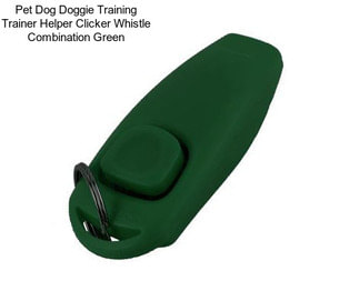 Pet Dog Doggie Training Trainer Helper Clicker Whistle Combination Green