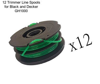 12 Trimmer Line Spools for Black and Decker GH1000