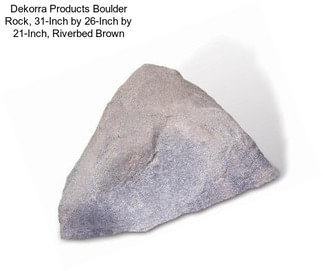 Dekorra Products Boulder Rock, 31-Inch by 26-Inch by 21-Inch, Riverbed Brown