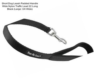 Short Dog Leash Padded Handle Wide Nylon Traffic Lead 22\