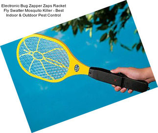 Electronic Bug Zapper Zaps Racket Fly Swatter Mosquito Killer - Best Indoor & Outdoor Pest Control