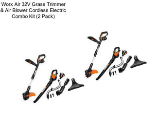 Worx Air 32V Grass Trimmer & Air Blower Cordless Electric Combo Kit (2 Pack)