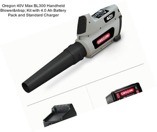 Oregon 40V Max BL300 Handheld Blower  Kit with 4.0 Ah Battery Pack and Standard Charger