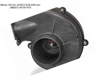 Blower,150 cfm,12VDCV,6.5A,4450 rpm JABSCO 34739-7010