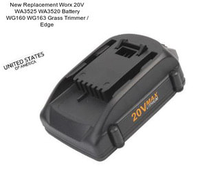 New Replacement Worx 20V WA3525 WA3520 Battery WG160 WG163 Grass Trimmer / Edge