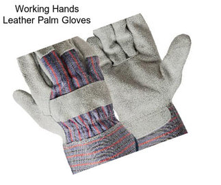 Working Hands Leather Palm Gloves