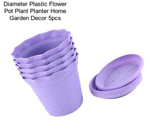Diameter Plastic Flower Pot Plant Planter Home Garden Decor 5pcs