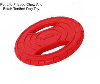 Pet Life Frisbee Chew And Fetch Teether Dog Toy