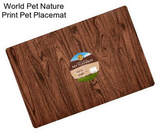 World Pet Nature Print Pet Placemat