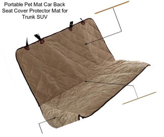 Portable Pet Mat Car Back Seat Cover Protector Mat for Trunk SUV