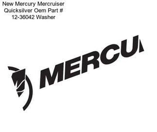 New Mercury Mercruiser Quicksilver Oem Part # 12-36042 Washer