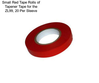 Small Red Tape Rolls of Tapener Tape for the ZL99, 20 Per Sleeve