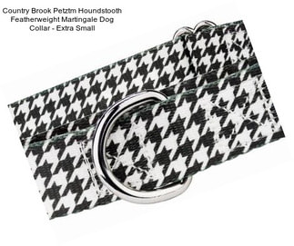 Country Brook Petztm Houndstooth Featherweight Martingale Dog Collar - Extra Small