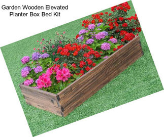 Garden Wooden Elevated Planter Box Bed Kit