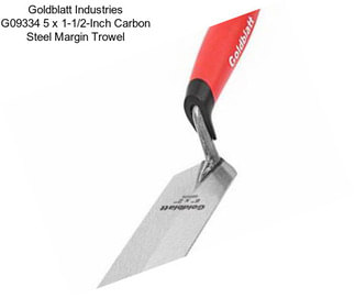 Goldblatt Industries G09334 5 x 1-1/2-Inch Carbon Steel Margin Trowel