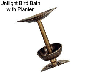 Unilight Bird Bath with Planter