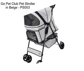 Go Pet Club Pet Stroller in Beige - PS003