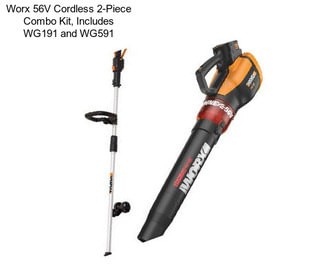 Worx 56V Cordless 2-Piece Combo Kit, Includes WG191 and WG591