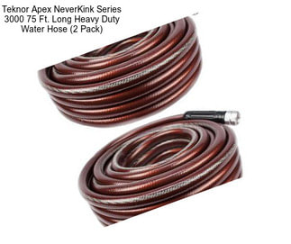 Teknor Apex NeverKink Series 3000 75 Ft. Long Heavy Duty Water Hose (2 Pack)