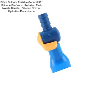 Dilwe Outdoor Portable General 90° Silicone Bite Valve Hydration Pack Nozzle Bladder, Silicone Nozzle, Hydration Pack Nozzle